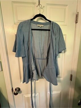 LOFT Tencel Wrap Top